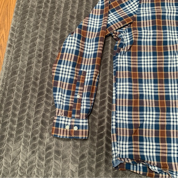 LL Bean Shirt Mens Large Brown Long Sleeve Button Down Traditional Fit Plaid - Picture 3 of 11